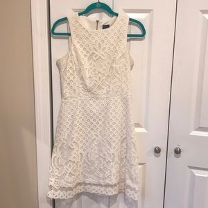 White lace dress - perfect for bridal shower!